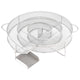Générateur de fumée Vidaxl Round Round 19,5 cm en acier inoxydable