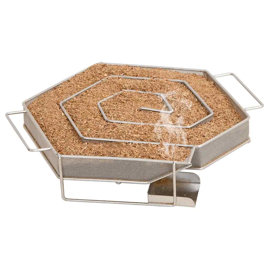 Générateur de fumée Vidaxl Cold 6 Corner 22,5 cm en acier inoxydable