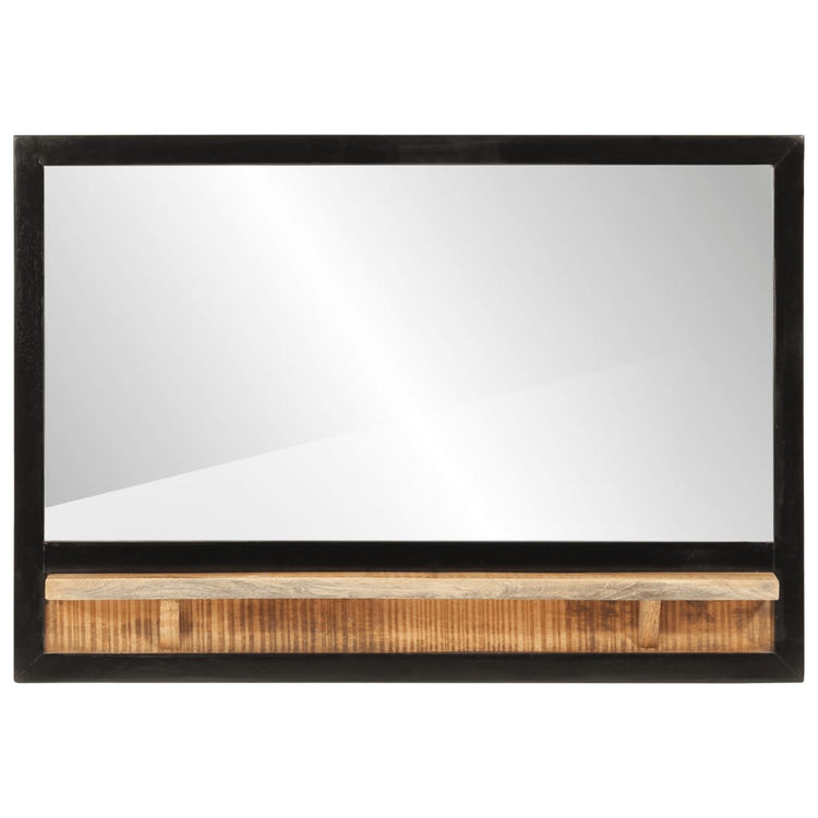 VidaXL miroir avec étagère 80x8x55 cm verre et bois de manguier massif