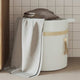 Panier de rangement Vidaxl Ø 38x36 cm Coton blanc