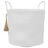 Vidaxx panier de rangement ø 40x35 cm coton blanc