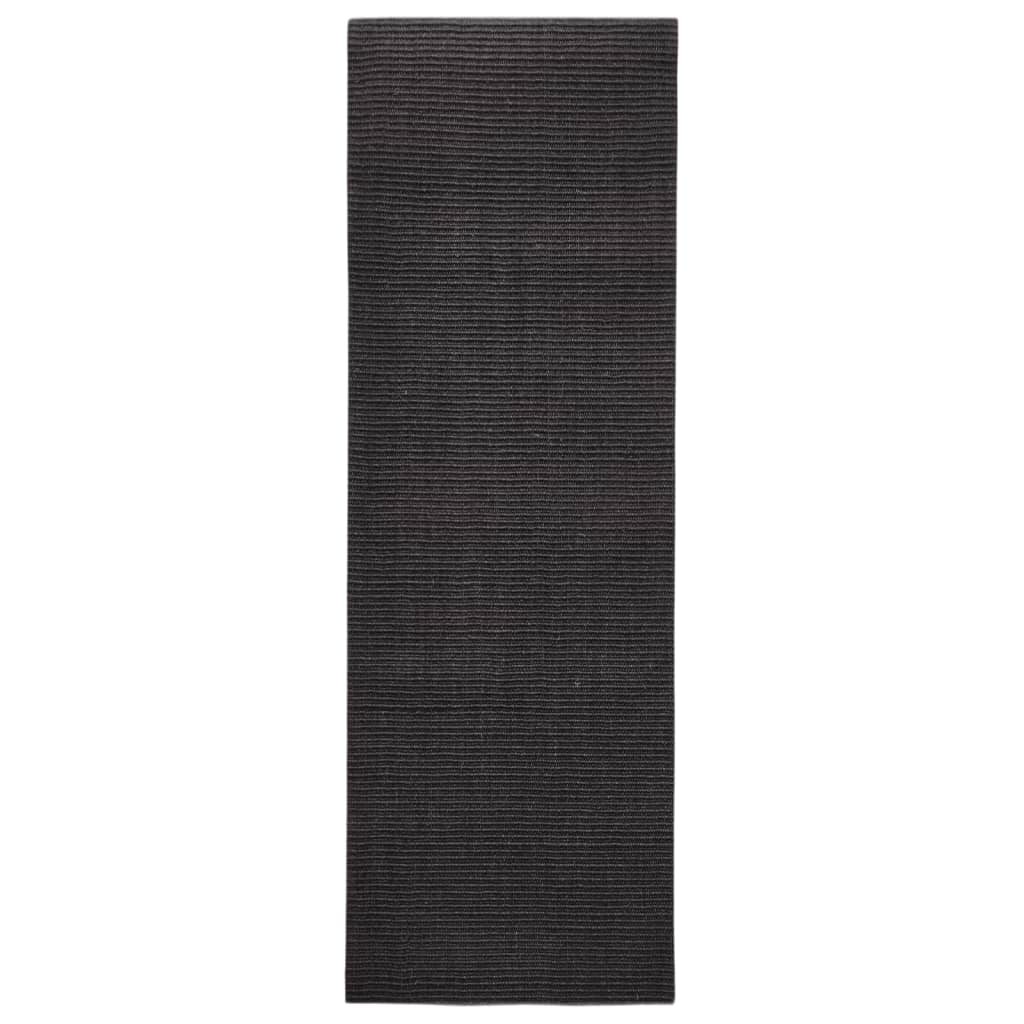 Vidaxl sisalmat pour gratter le post 66x200 cm noir