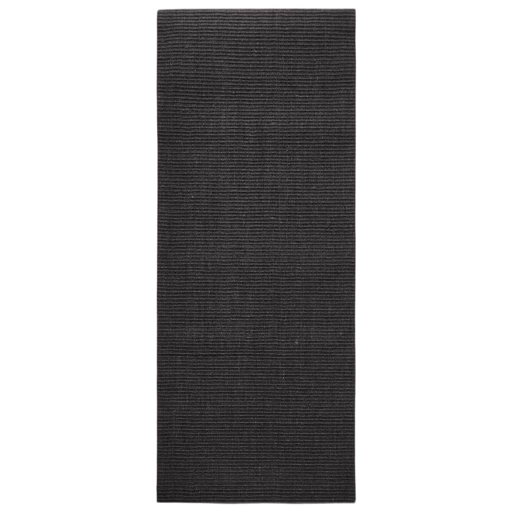 Vidaxl sisalmat pour gratter le post 80x200 cm noir