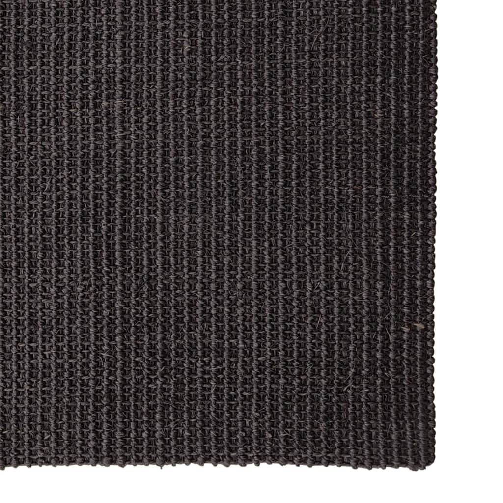 Vidaxl sisalmat pour gratter post 80x250 cm noir