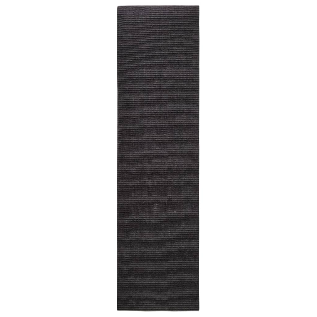 Vidaxl sisalmat pour gratter le post 80x300 cm noir