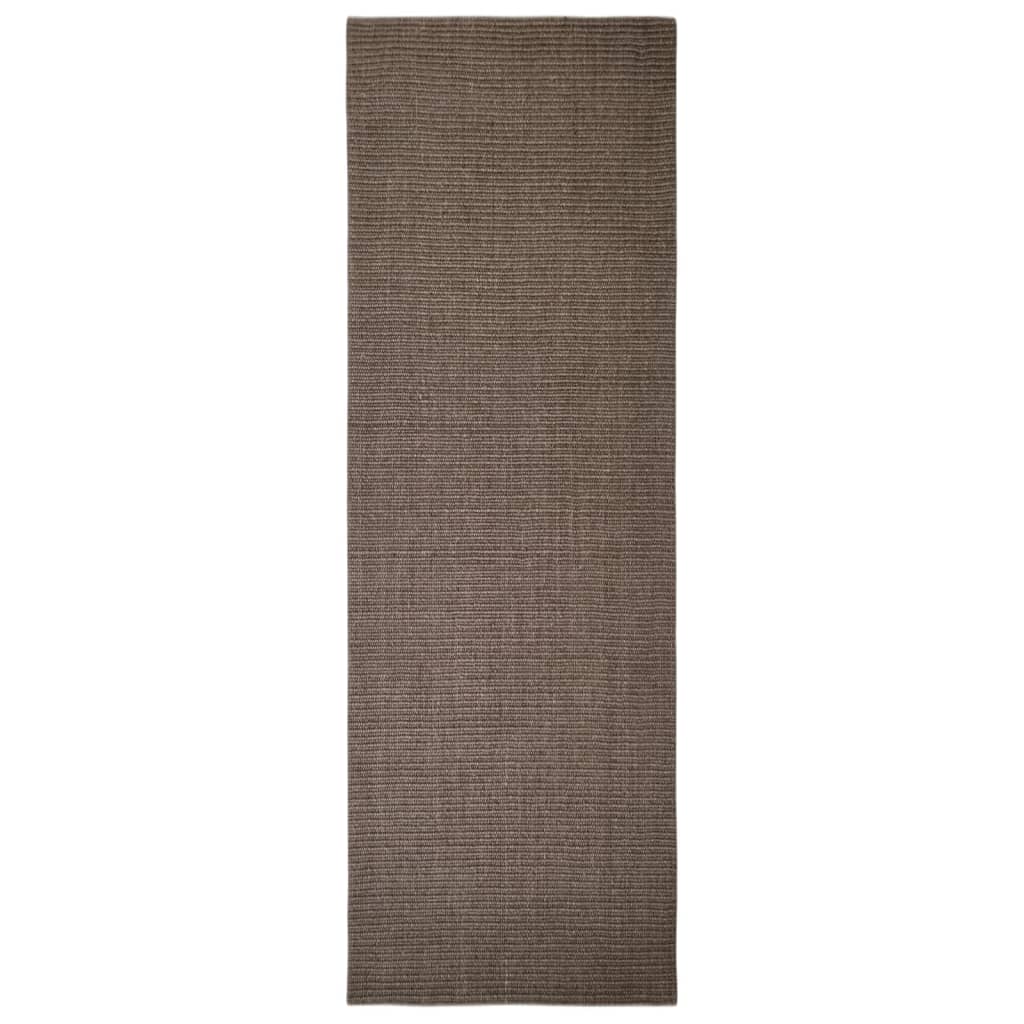 Vidaxl sisalmat pour gratter le post 66x200 cm brun