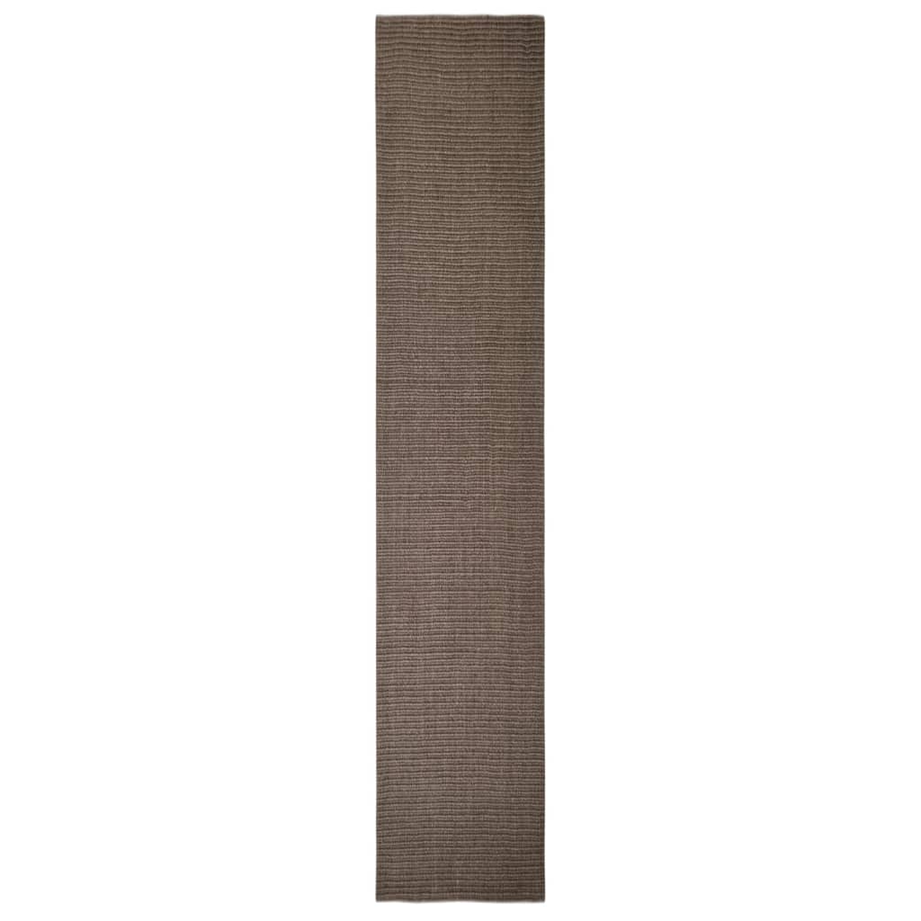 Vidaxl sisalmat pour gratter le post 66x350 cm brun