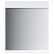 VidaXL miroir de salle de bain avec étagère montagne 60x12x70 cm bois massif blanc - afbeelding 2