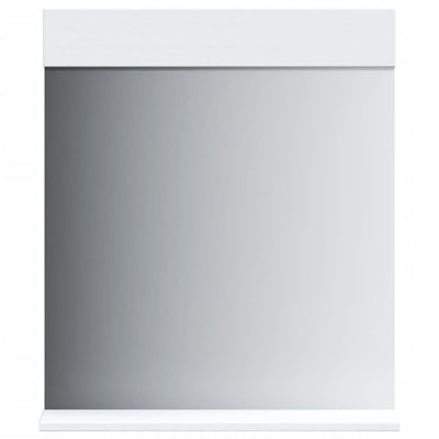 VidaXL miroir de salle de bain avec étagère montagne 60x12x70 cm bois massif blanc