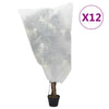 Vidaxxl couvertures végétales avec cordon 12 pcs 70 g m² 0,8x1 m