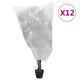 Vidaxxl couvertures végétales avec cordon 12 pcs 70 g m² 0,8x1 m