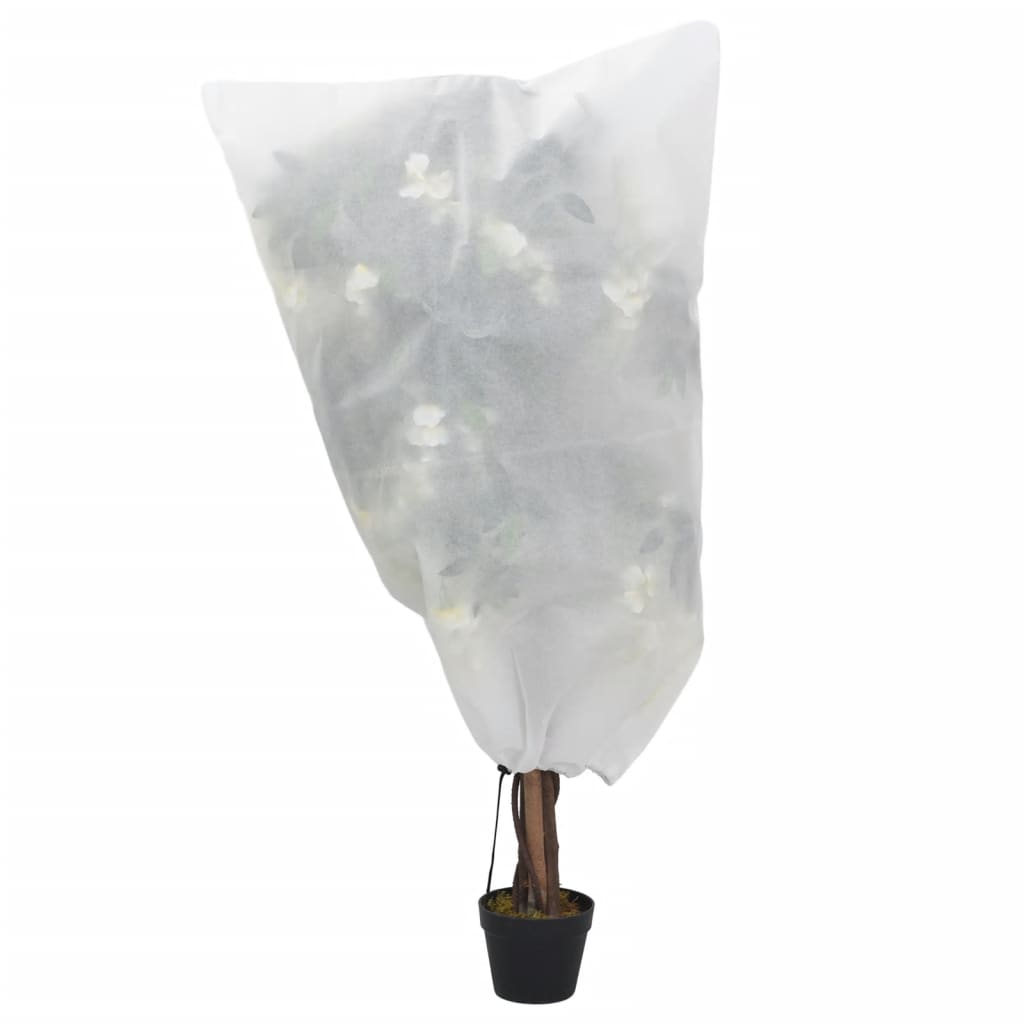 Vidaxxl couvertures végétales avec cordon 12 pcs 70 g m² 0,8x1 m
