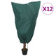 Vidaxxl couvertures pour plantes avec cordon de serrage 12 pcs 70 g m² 0,8x1,2 m