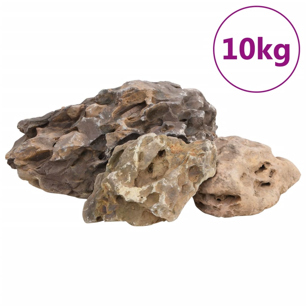 Vidaxl Dragon Stones 10 kg 10-40 cm Gray