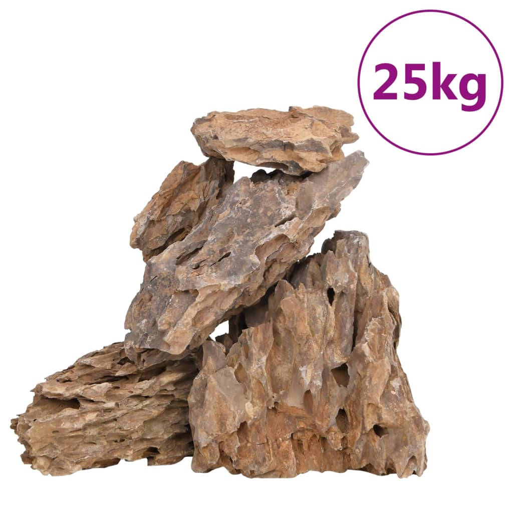 Vidaxl Dragon Stones Couleur mixte 25 kg 10-30 cm