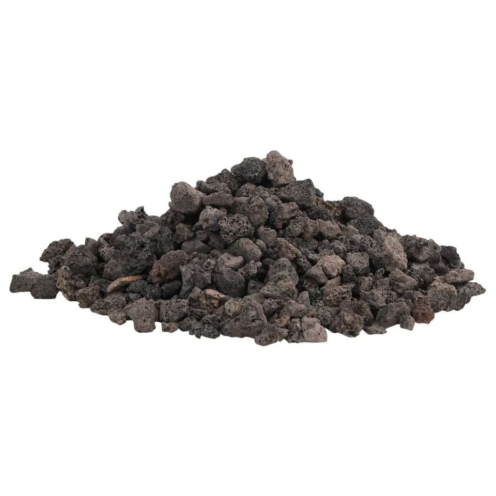 Vidaxl Lava Stones 25 kg 1-2 cm noir