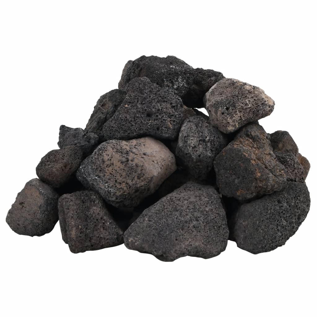 Vidaxl Lava Stones 10 kg 5-8 cm noir