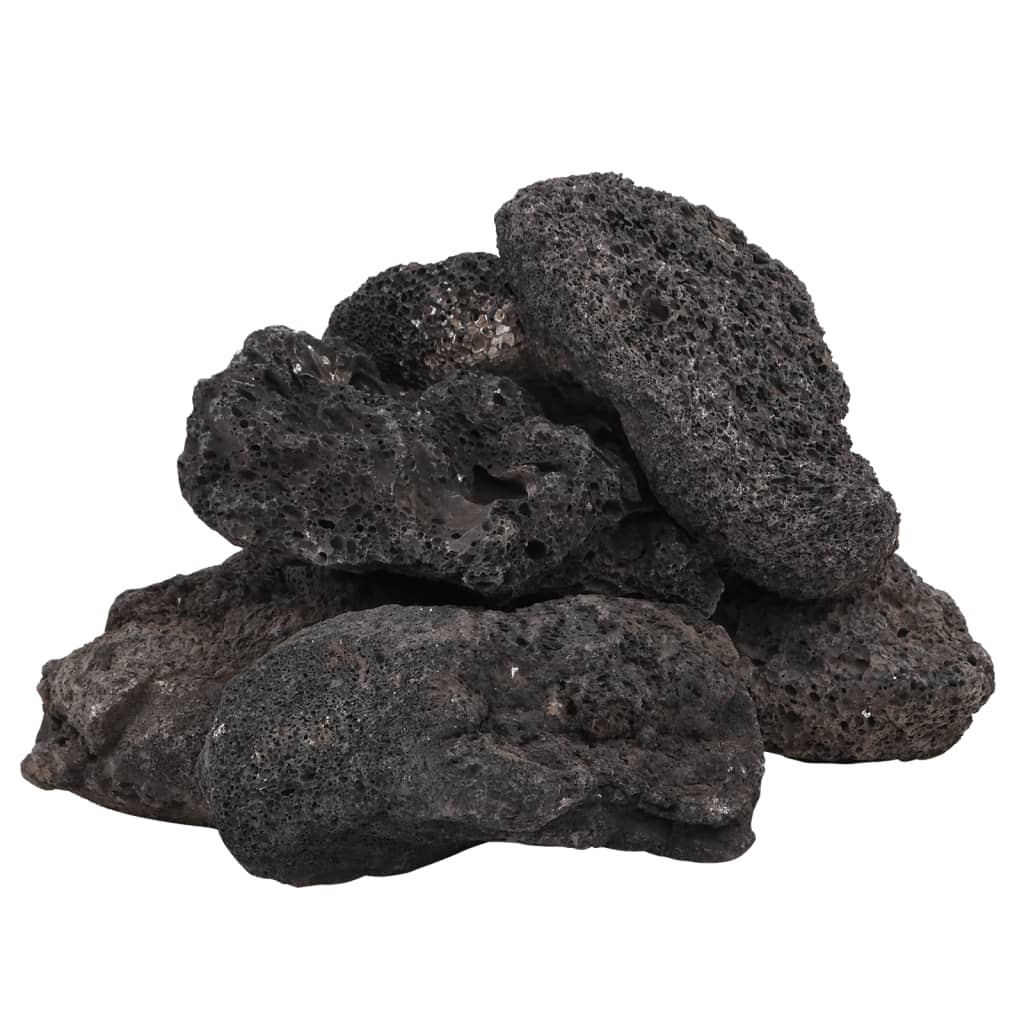 Vidaxl Lava Stones 25 kg 10-30 cm noir