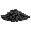 Vidaxl galets polis 2-5 cm 25 kg noir