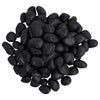 Vidaxl galets polis 2-5 cm 25 kg noir