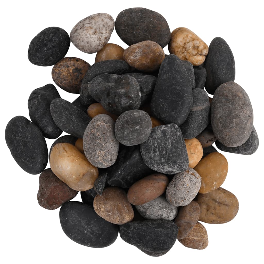Vidaxl galets polis 5-8 cm 10 kg multicolores