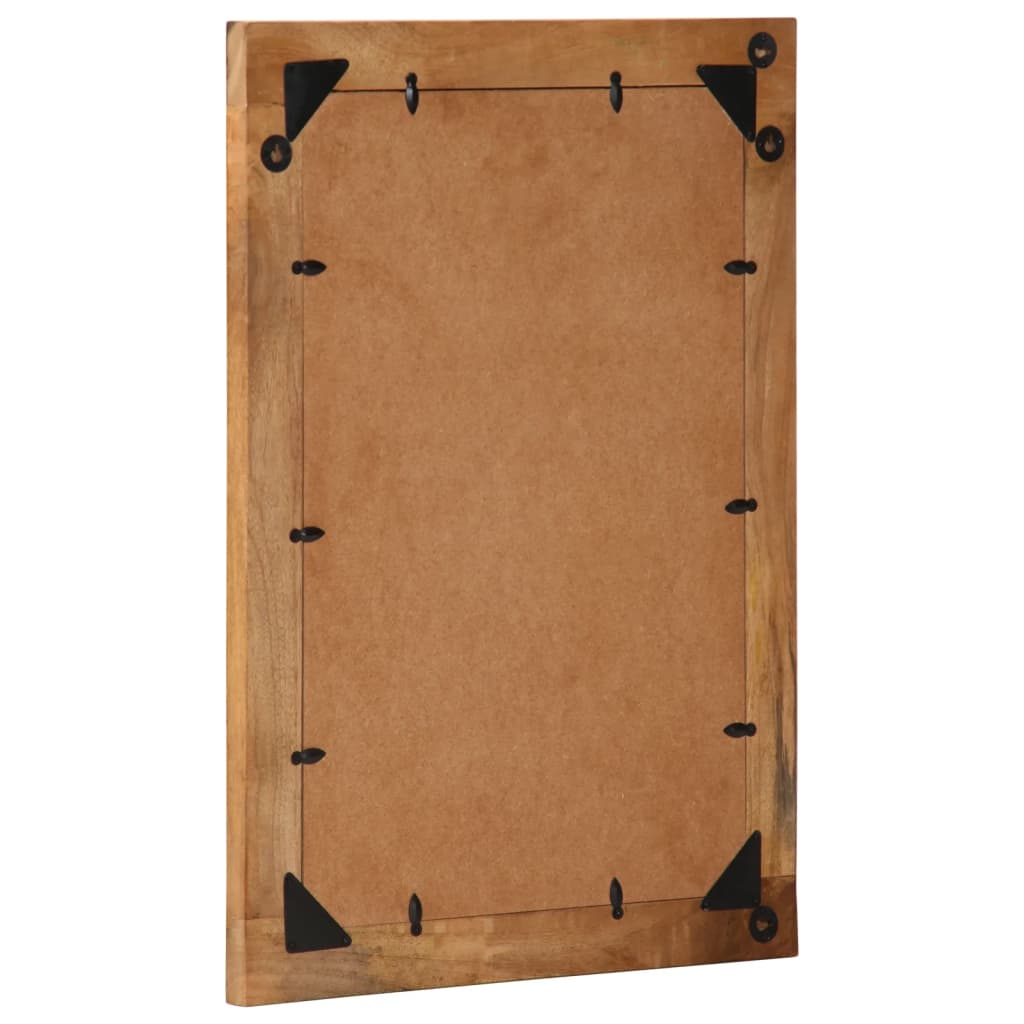 Miroir de salle de bain Vidaxx 50x70x2,5 cm bois de manguier massif et verre