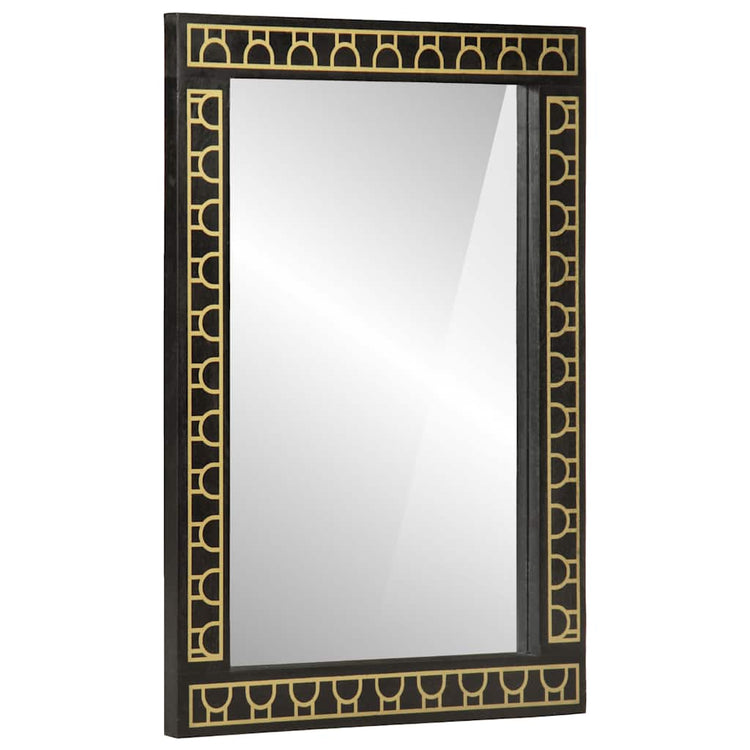 Miroir de salle de bain Vidaxx 50x70x2,5 cm bois de manguier massif et verre