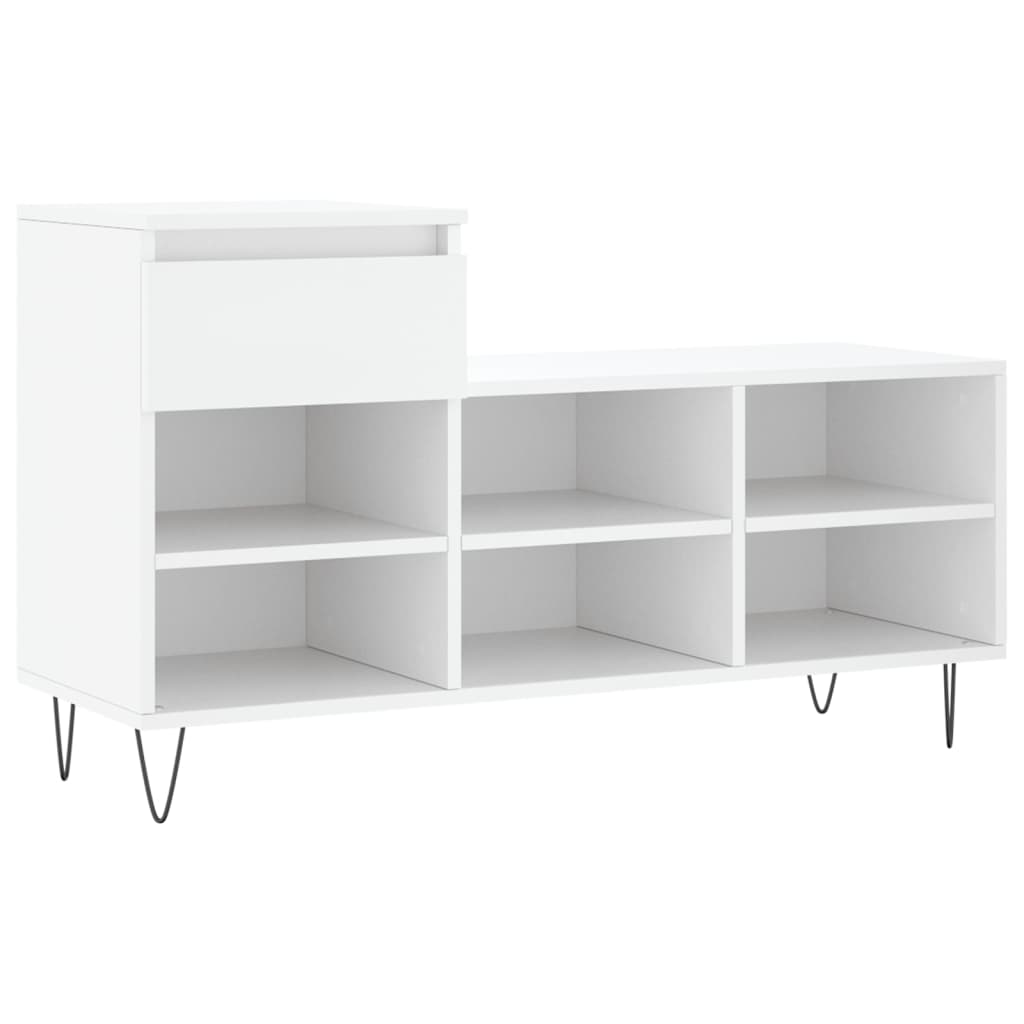 Armoire à chaussures Vidaxl 102x36x60 cm Bois de bois de propriété