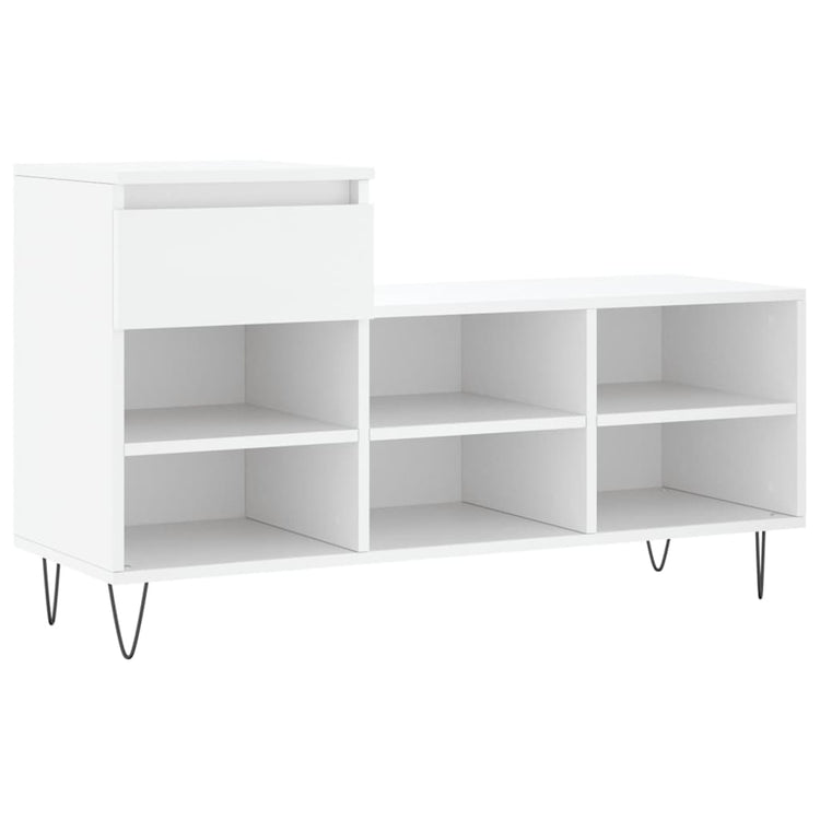 Armoire à chaussures Vidaxl 102x36x60 cm Bois de bois de propriété