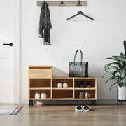 Armoire à chaussures Vidaxl 102x36x60 cm en bois de bois de chêne sonoma coloré - afbeelding 1