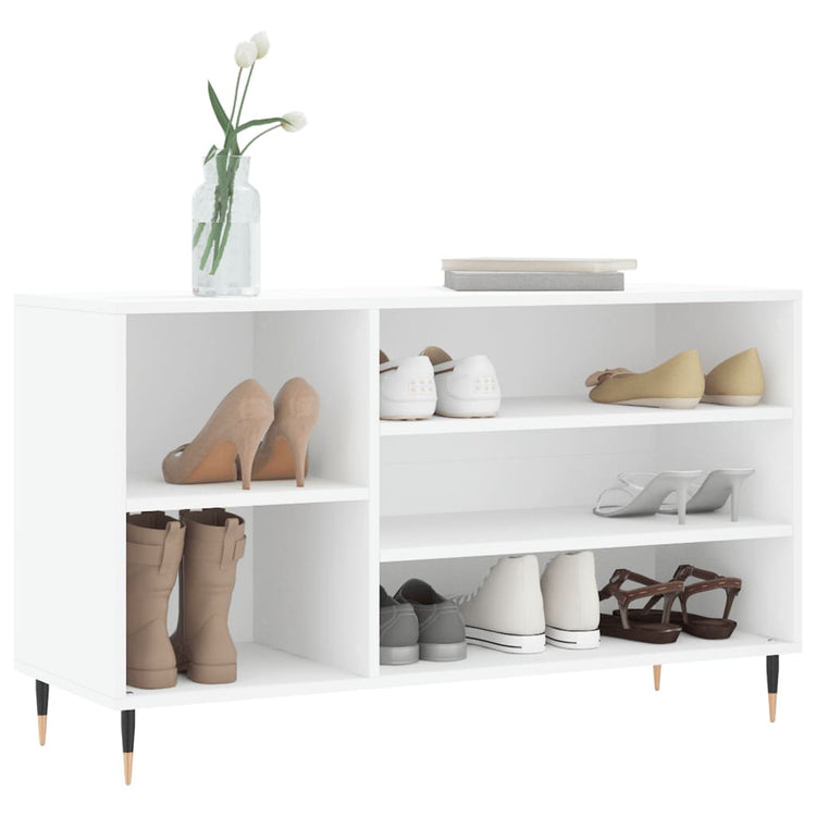 Armoire à chaussures Vidaxl 102x36x60 cm Bois de bois de propriété