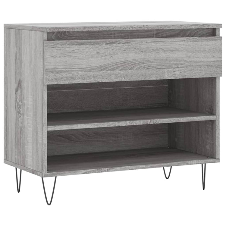 VidaXL armoire à chaussures 70x36x60 cm bois d'ingénierie gris sonoma