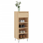 Armoire à chaussures vidaxl 40x36x105 cm en bois de bois de chêne sonoma coloré - afbeelding 3