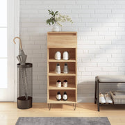 Armoire à chaussures vidaxl 40x36x105 cm en bois de bois de chêne sonoma coloré - afbeelding 1