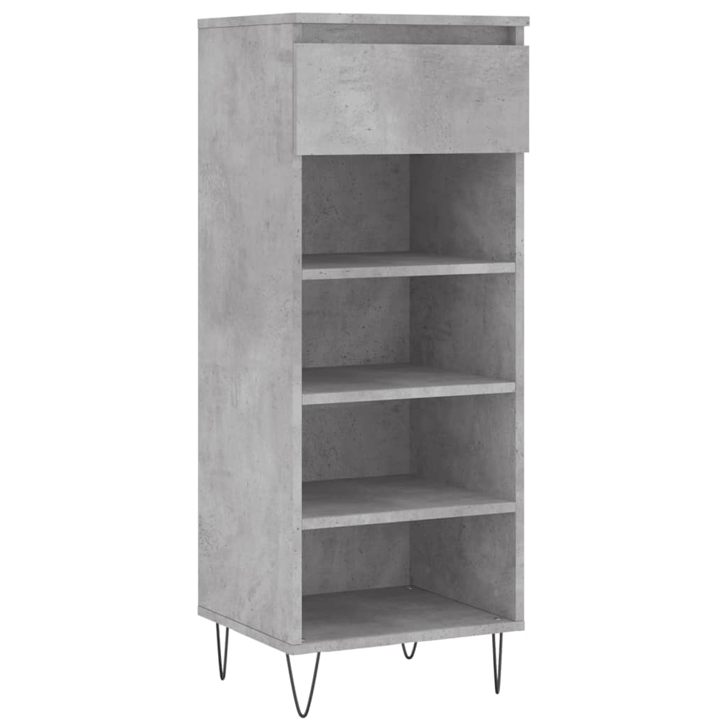 Armoire à chaussures Vidaxl 40x36x105 cm Prix en béton en bois édité