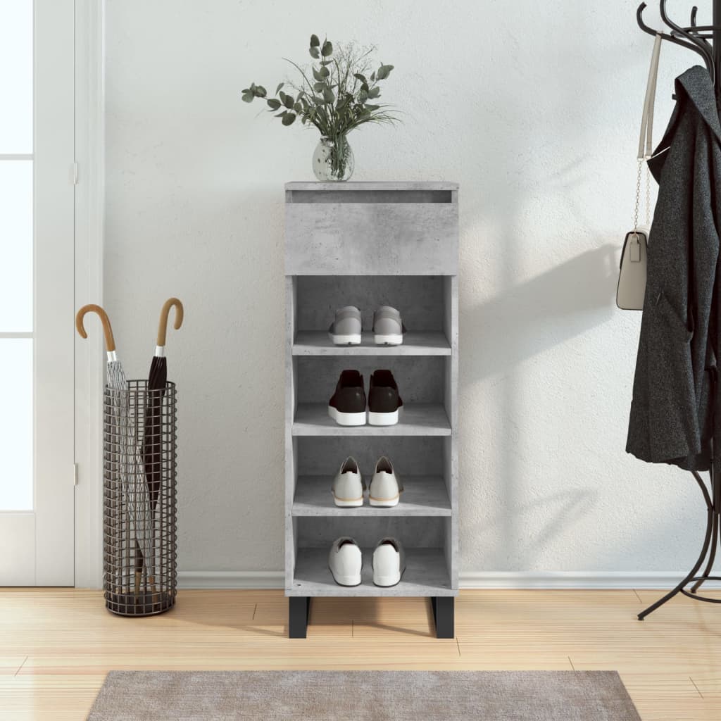 Armoire à chaussures Vidaxl 40x36x105 cm Prix en béton en bois édité