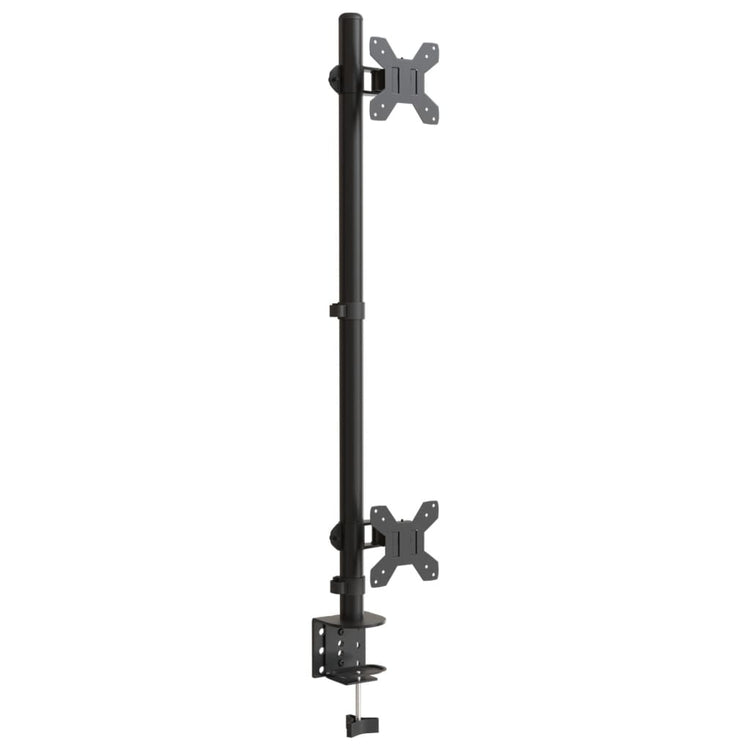 Vidaxl Monitor Standard Double Vesa 75 100 mm en acier noir