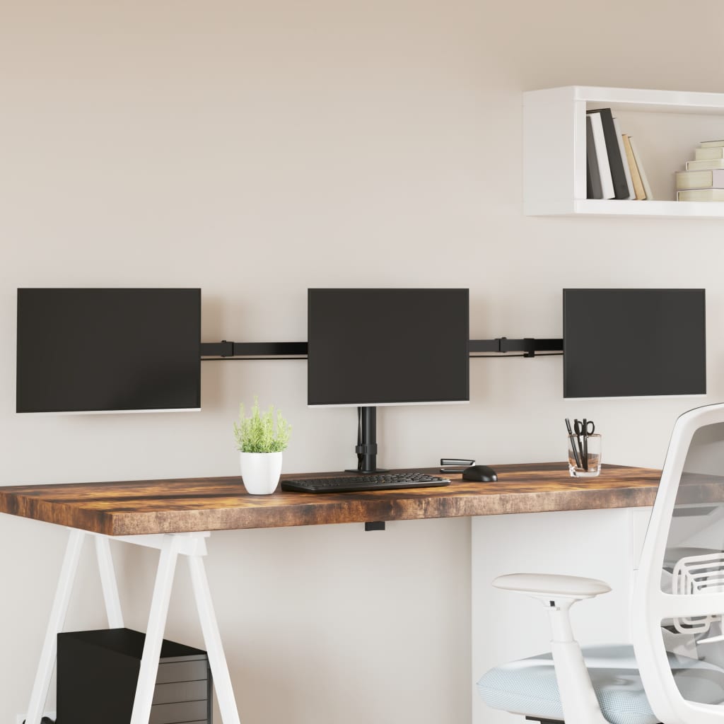 Normes de moniteur Vidaxl Driebel Vesa 75 100 mm en acier noir