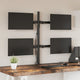 Support de moniteur Vidaxl Vesa 75 100 mm en acier noir