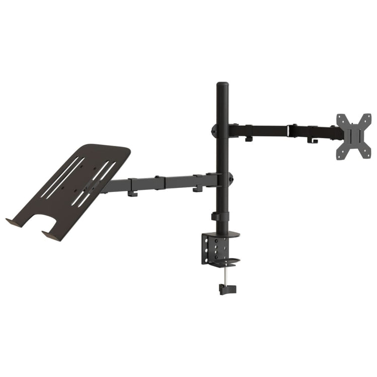 Support de moniteur Vidaxl Vesa 75 100 mm en acier noir