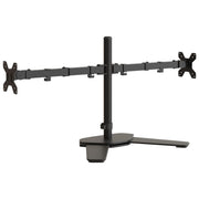 Vidaxl Monitor Standard Double Vesa 75 100 mm en acier noir - afbeelding 2