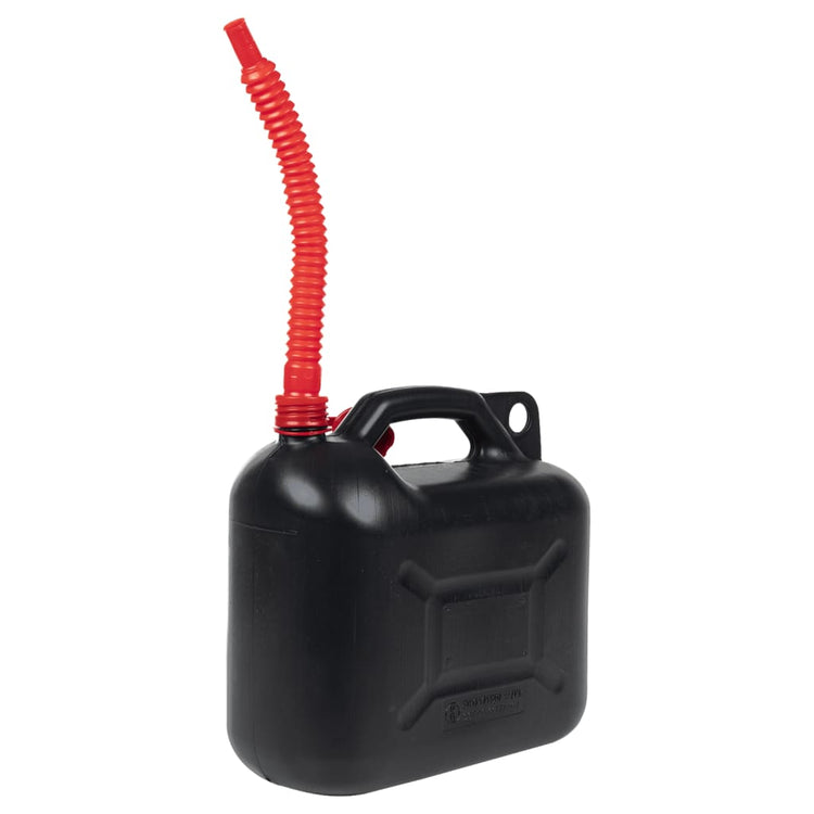 VIDAXL CARBURANTS 3 ST AVEC SPOUT FLEXIBLE NOIR 10 L PLASTIQUE
