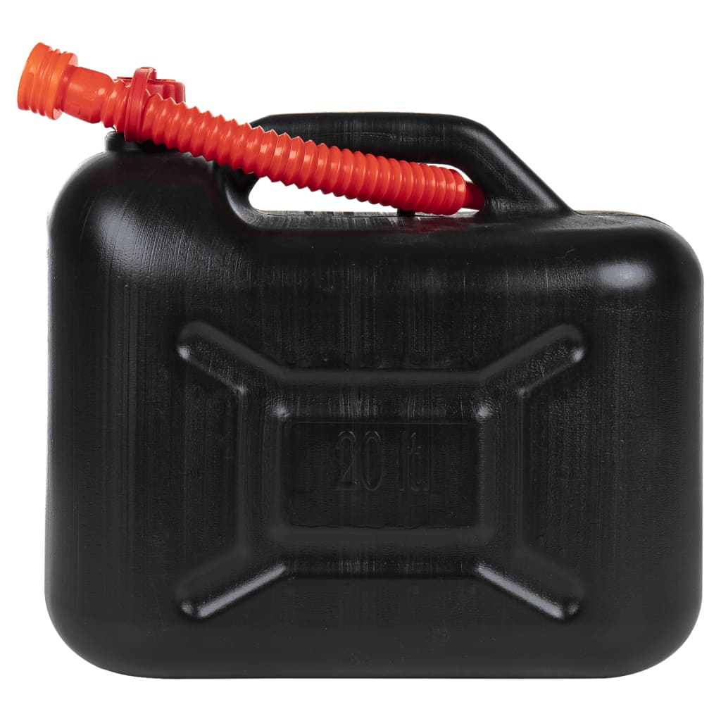 VIDAXL CARBURANTS 3 ST avec buse flexible noire 20 L Plastique