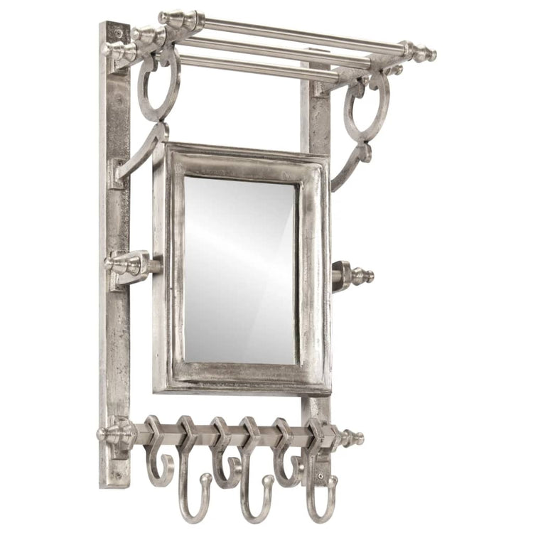 Rack de bagages Vidaxl avec des cintres Murmain Murling Aluminium