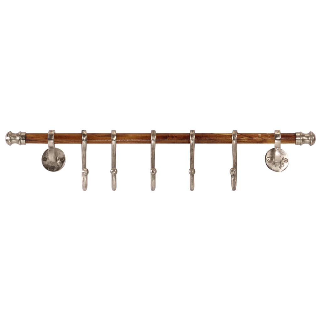 Rack de manteau mural vidaxl 75x15 cm en aluminium