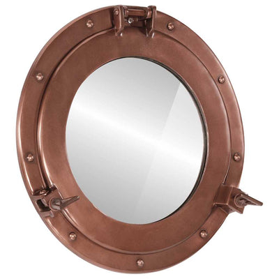 Miroir mural vidaxl patrijspoort Ø38 cm en aluminium et verre