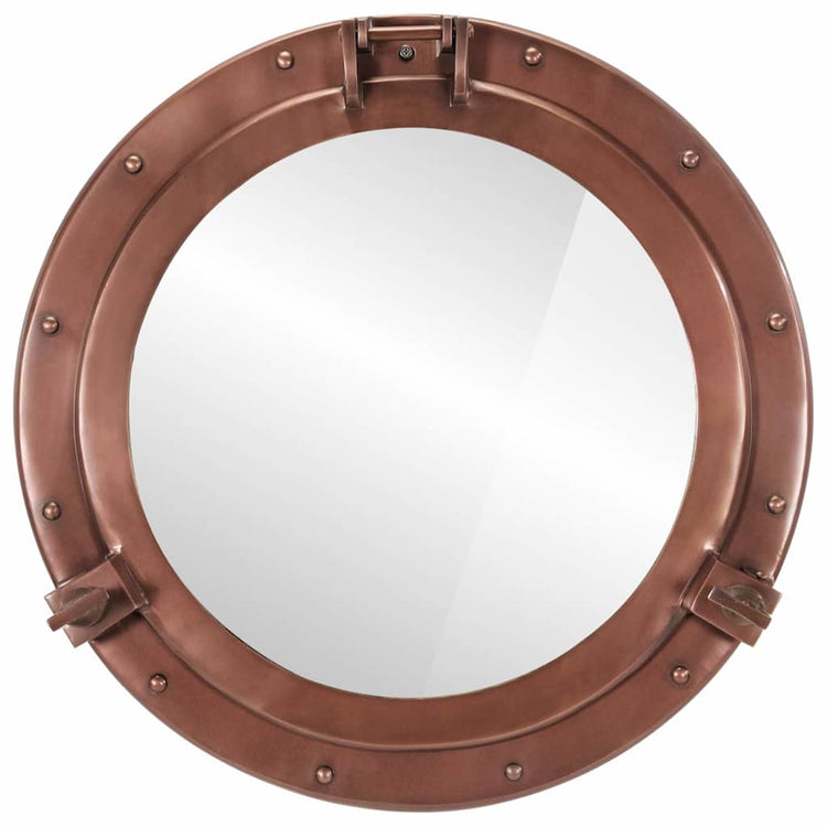 Miroir mural vidaxl Paulpoort Ø50 cm en aluminium et verre