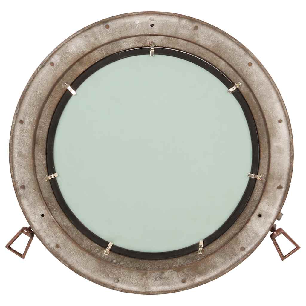 Miroir mural vidaxl Paulpoort Ø50 cm en aluminium et verre