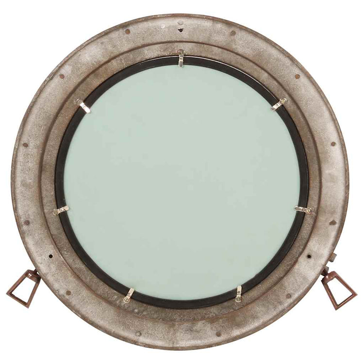 Miroir mural vidaxl Paulpoort Ø50 cm en aluminium et verre