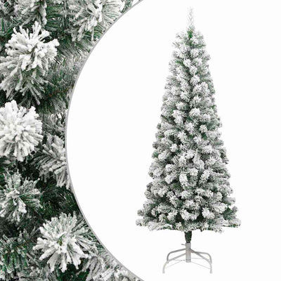 Sapin de Noël artificiel Vidaxx avec charnières et neige 180 cm